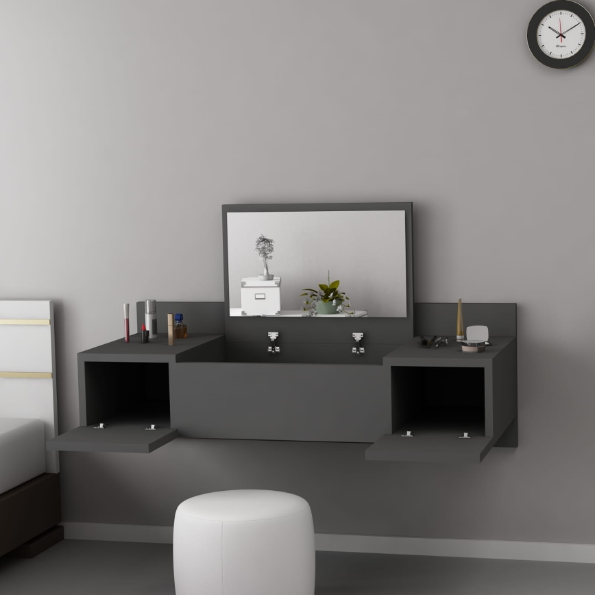 Toaletni sto ZAKKUM 33x100 cm antracit