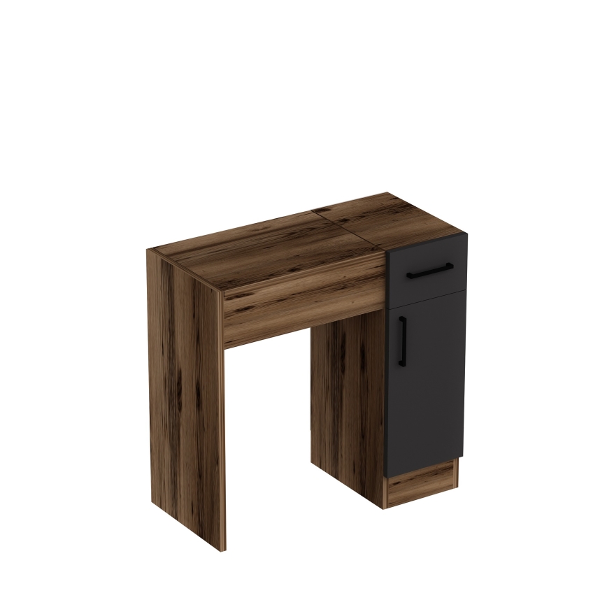 Toaletni stočić INCI 108,8x77 cm orah/crna