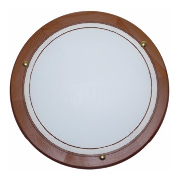 Top Light 5502/40/TD - Plafonsko svetlo 2xE27/60W/230V borovina