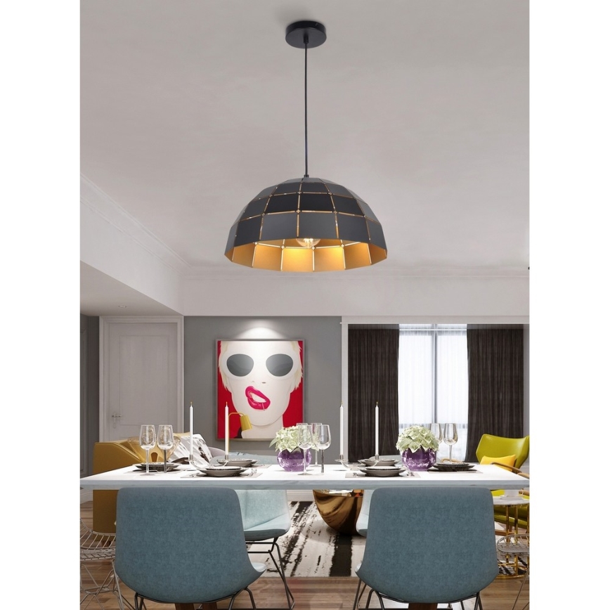 Top Light Apolo 30C - Luster na sajli APOLO 1xE27/40W/230V zlatni/crni