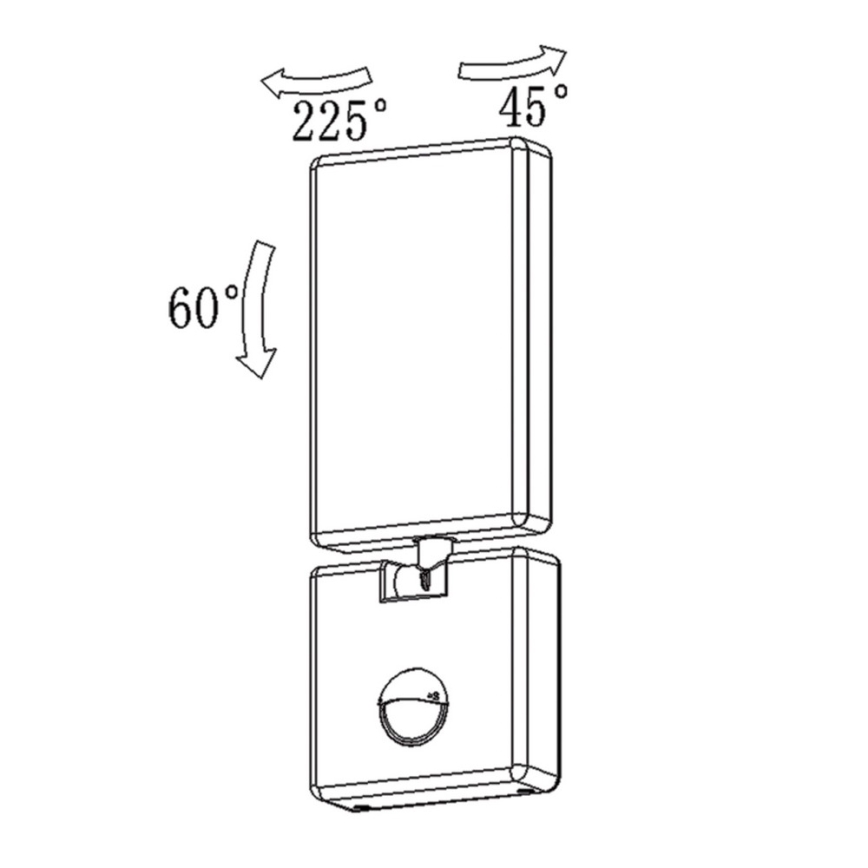 Top Light Faro B PIR - LED reflektor sa senzorom FARO LED/15W/230V IP65 bela