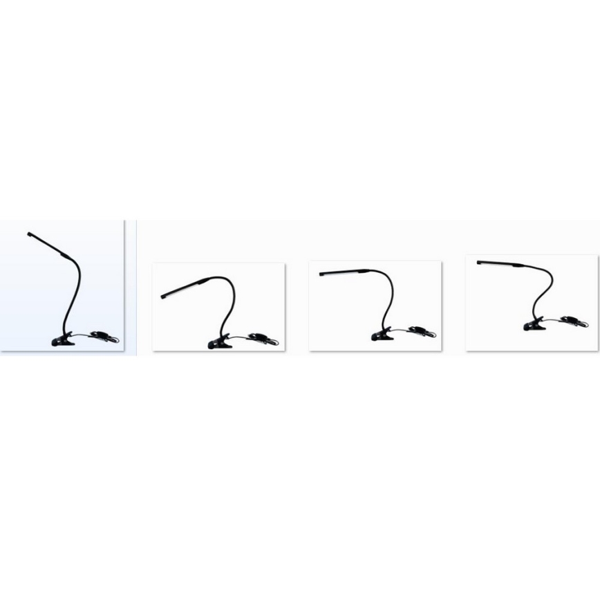 Top Light Lara C - prigušiva LED lampa sa klipom LARA USB LED/5W/230V