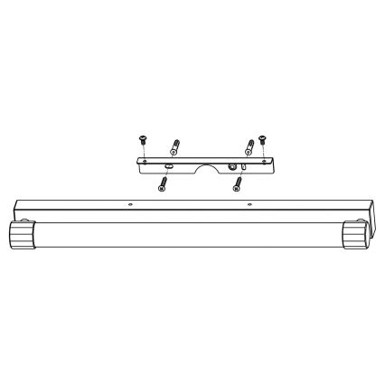 Top Light - LED osvetljenje za ogledalo u kupatilu TURIA LED/12W/230V 3000/4000/6500K IP44 60 cm sjajni hrom