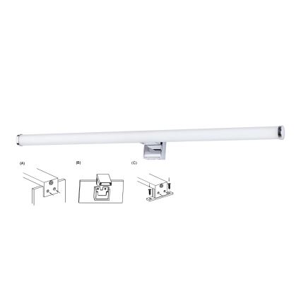Top Light - LED osvetljenje za kupatilsko ogledalo OREGON LED/9W/230V 60 cm IP44
