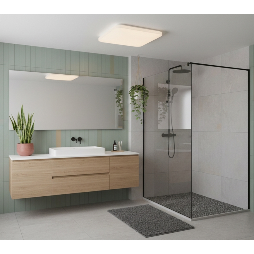 Top Light - LED plafonsko svetlo za kupatilo DUNAJ LED/48W/230V 3000/4000/6500K IP44 48x48 cm bela