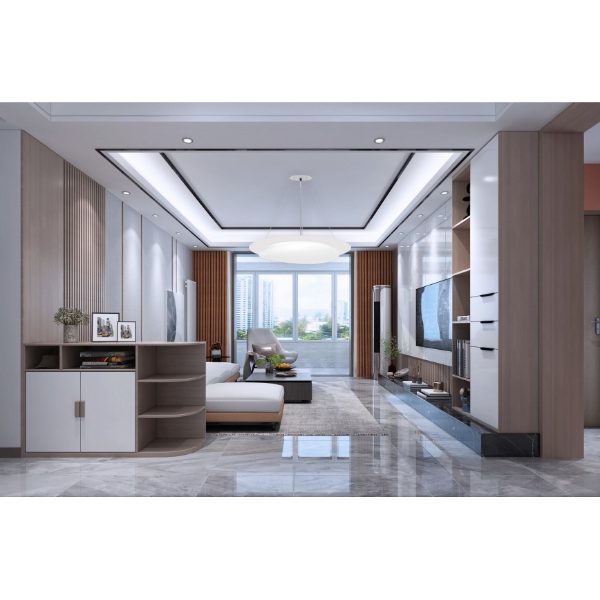 Top Light - LED prigušiva luster na sajli STONE LED/51W/230V 3000-6500K + daljinski upravljač