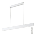 Top Light - LED prigušiva luster na sajli LINE LED/30W/230V bela + daljinski upravljač