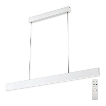 Top Light - LED prigušiva luster na sajli LINE LED/30W/230V bela + daljinski upravljač