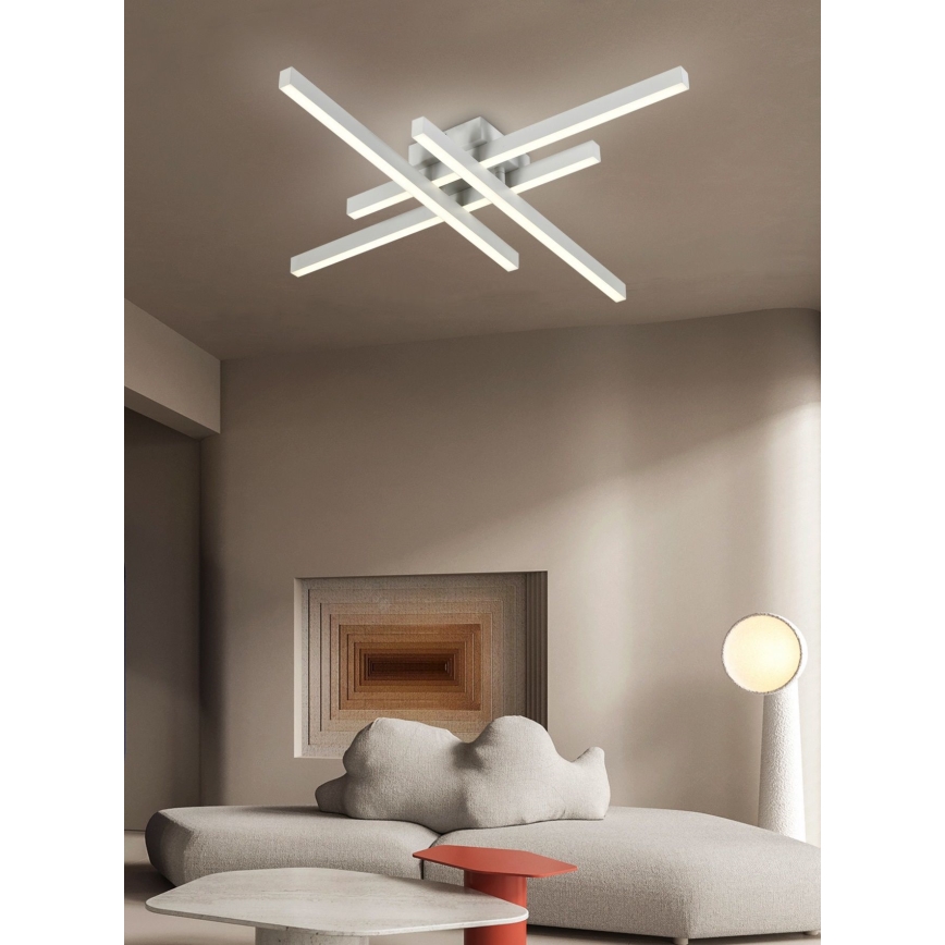 Top Light - LED prigušiva plafonski luster CROSS LED/50W/230V 3000-6500K + daljinski upravljač