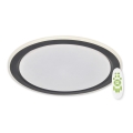 Top Light - LED prigušiva plafonska svetiljka NORMAN LED/60W/230V prečnik 49 cm crna + daljinski upravljač