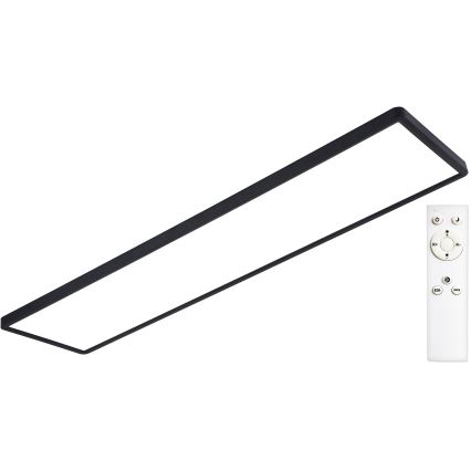 Top Light - LED prigušiva površinski panel REVIT LED/70W/230V 3000–6500K 120x30 cm crna + daljinsko upravljanje