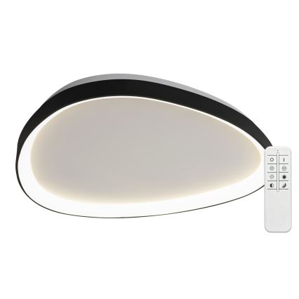 Top Light - LED prigušiva plafonska svetiljka ECLIPSE LED/55W/230V 3000-6500K pr. 60 cm crna + daljinski upravljač