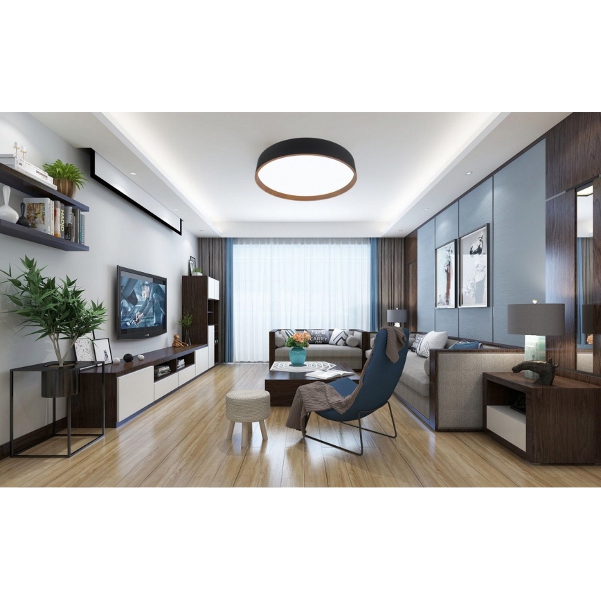 Top Light - LED prigušiva plafonsko svetlo DEKOR LED/51W/230V prečnik 40 cm 3000-6500K + daljinski upravljač