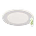 Top Light - LED prigušiva stropna svetiljka NORMAN LED/51W/230V Ø 39 cm bela + daljinski upravljač