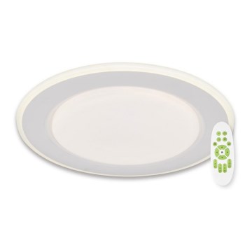 Top Light - LED prigušiva stropna svetiljka NORMAN LED/51W/230V Ø 39 cm bela + daljinski upravljač