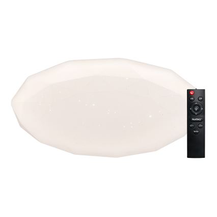 Top Light - LED prigušiva stropno svetlo za kupatilo SPARKLE LED/60W/230V 3000-6500K IP44 prečnik 49 cm bela + daljinski upravljač