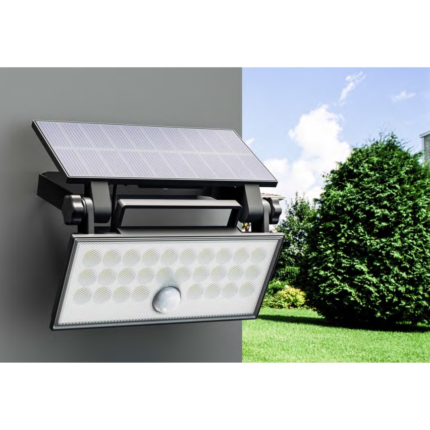 Top Light - LED solarni zidni reflektor sa senzorom HELEON PRO LED/8W/3,7V IP65 4000K 2600 mAh