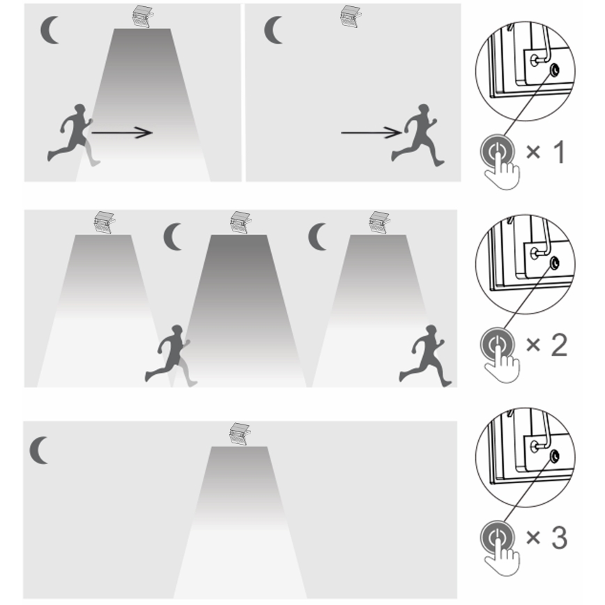 Top Light - LED solarni zidni reflektor sa senzorom HELEON PRO LED/8W/3,7V IP65 4000K 2600 mAh