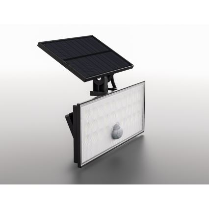 Top Light - LED solarni zidni reflektor sa senzorom HELEON VARIO LED/8W/3,7V IP65 4000K 2200 mAh + daljinski upravljač