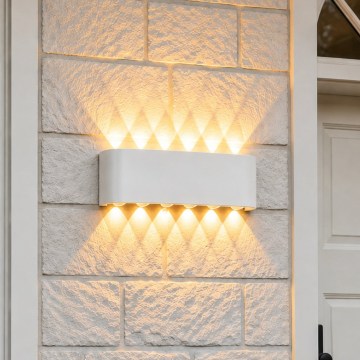 Top Light - LED spoljašnja zidna svetiljka RAY LED/10W/230V 3000/4000/6500K IP54 bela