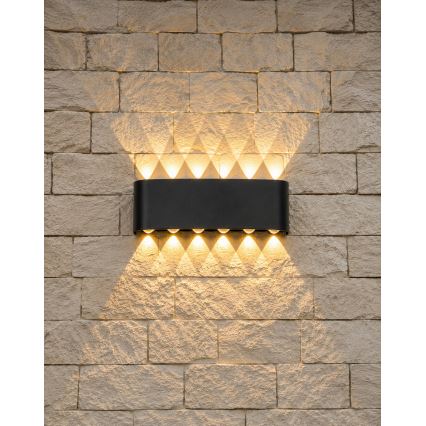 Top Light - LED Spoljašnje zidno svetilo RAY LED/10W/230V 3000/4000/6500K IP54 crna