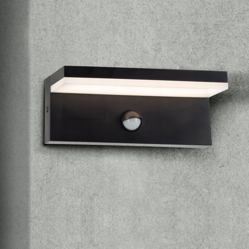 Top Light - LED spoljašnje zidno svetlo sa senzorom ELON, LED/10W/230V, 4000K, IP54
