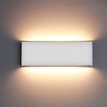 Top Light - LED Spoljna zidna svetiljka OBLIGO LED/12W/230V IP65 bela