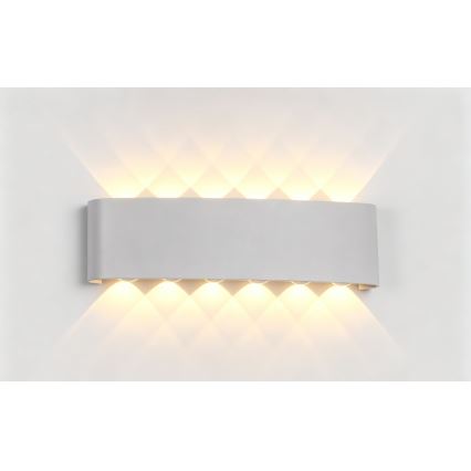 Top Light - LED spoljašnja zidna svetiljka RAY LED/10W/230V 3000/4000/6500K IP54 bela