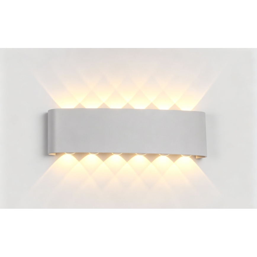 Top Light - LED spoljašnja zidna svetiljka RAY LED/10W/230V 3000/4000/6500K IP54 bela