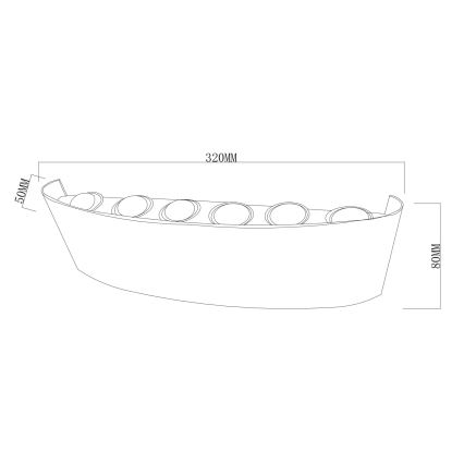 Top Light - LED spoljašnja zidna svetiljka RAY LED/10W/230V 3000/4000/6500K IP54 bela