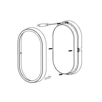 Top Light - LED spoljašnje zidno svetlo BARI LED/15W/230V 4000K IP54