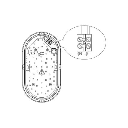 Top Light - LED spoljašnje zidno svetlo BARI LED/15W/230V 4000K IP54