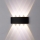 Top Light - LED spoljno zidno svetlo RAY LED/8W/230V IP44 4000K crna