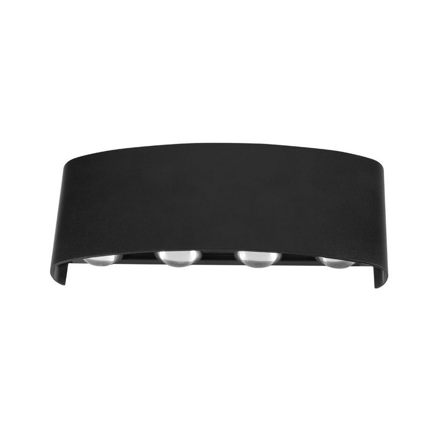 Top Light - LED spoljno zidno svetlo RAY LED/8W/230V IP44 4000K crna