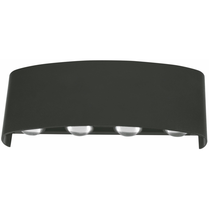 Top Light - LED spoljno zidno svetlo RAY LED/8W/230V IP44 4000K crna