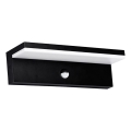 Top Light - LED spoljno zidno svetlo sa senzorom pokreta ELON XL LED/16W/230V 3000/4000/6000K IP54 crna