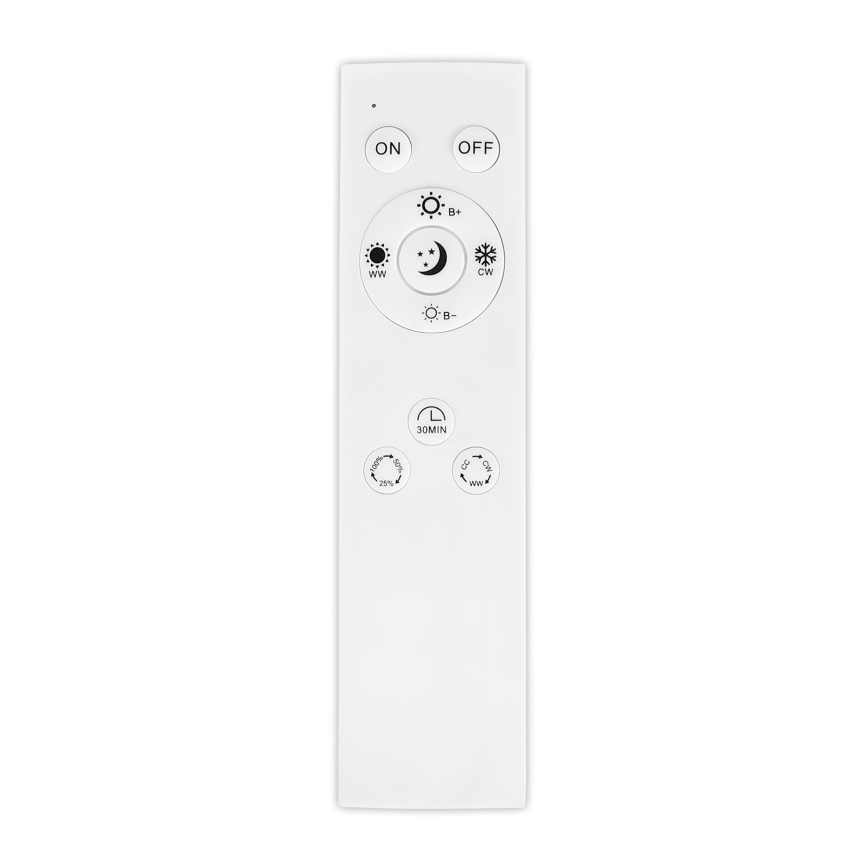 Top Light - prigušiva LED stropna prislonjena i viseća svetiljka OVAL LED/36W/230V 3000-6500K crna + daljinski upravljač