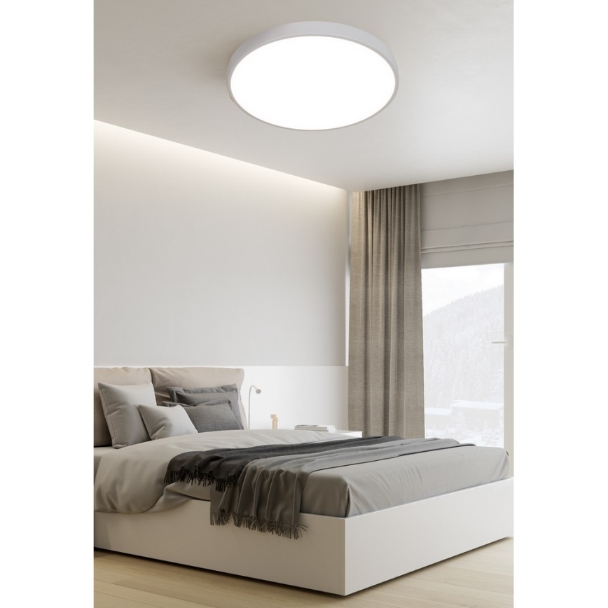 Top Light Metal 40B RC - LED prigušiva plafonska lampa METAL LED/51W/230V, bela + daljinski upravljač