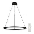 Top Light - prigušiva LED luster na sajli SATURN LED/30W/230V 3000-6500K crna + daljinski upravljač