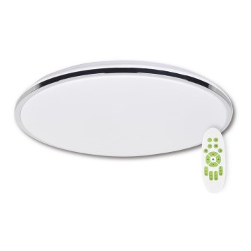 Top Light Silver KXL RC - LED prigušiva stropna svetiljka SILVER LED/51W/230V + daljinski upravljač
