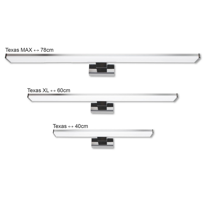 Top Light TEXAS XL - LED osvetljenje za kupatilsko ogledalo TEXAS LED/12W/230V IP44