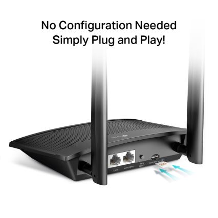 TP-Link - 4G LTE ruter TL-MR100 (Wireless N, 300 Mbps, Wi-Fi)