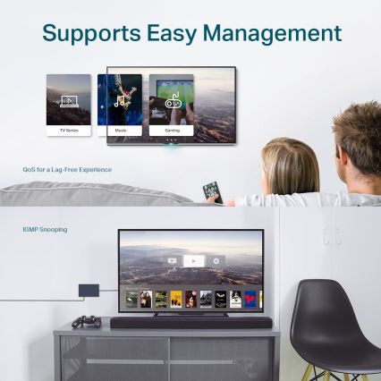 TP-Link - 8-portni gigabitni Easy Smart switch