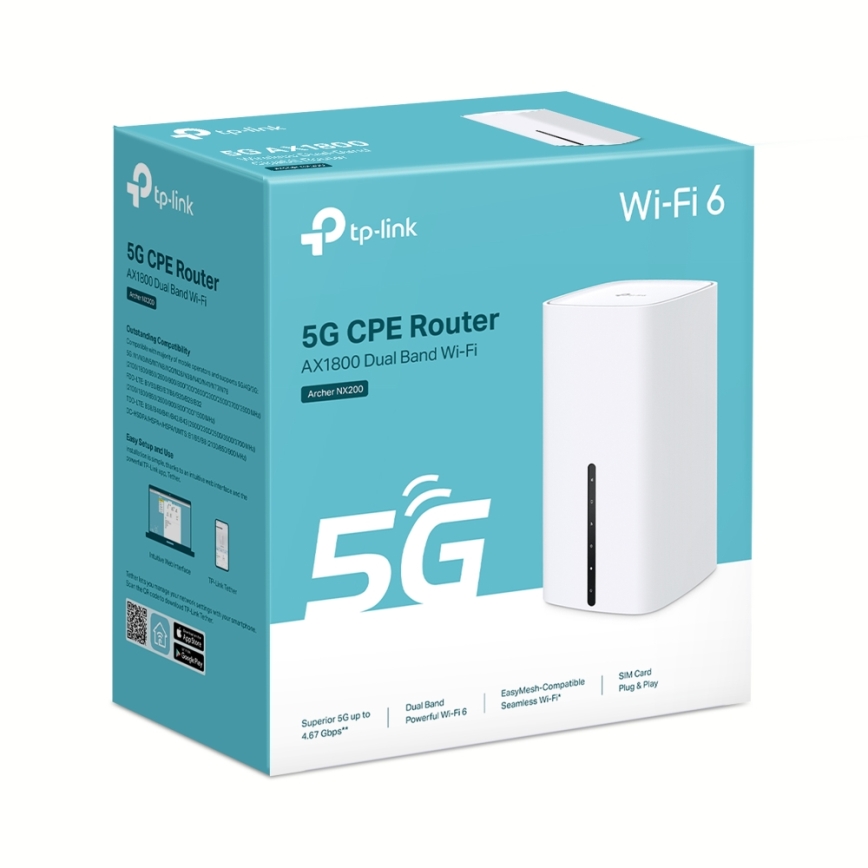 TP-Link - Bežični dvopojasni gigabitni 5G ruter Archer NX200 Wi-Fi