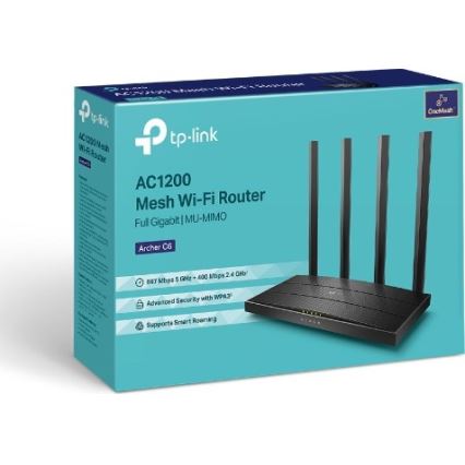 TP-Link - Bežični gigabitni MU-MIMO ruter Archer C6 V3.2 Wi-Fi