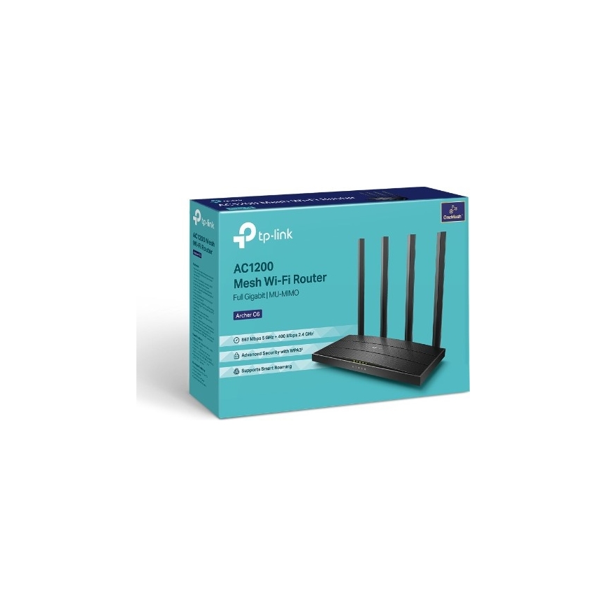 TP-Link - Bežični gigabitni MU-MIMO ruter Archer C6 V3.2 Wi-Fi