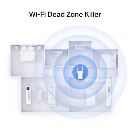 TP-Link - Dvopojasni Wi-Fi 6 pojačivač RE705X