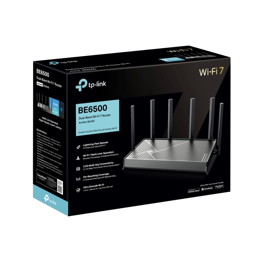 TP-Link - dvopojasni Wi-Fi 7 ruter Archer BE400