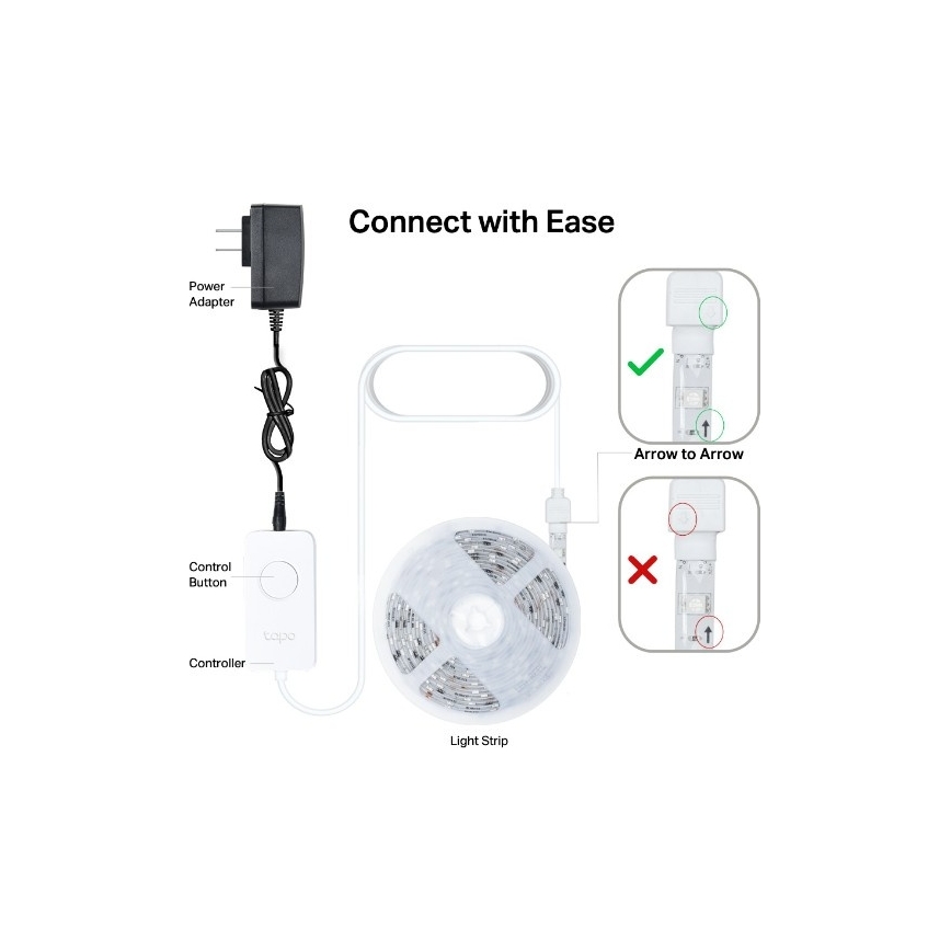 TP-Link - LED RGBW prigušiva traka 5 m LED/13W/230V Wi-Fi