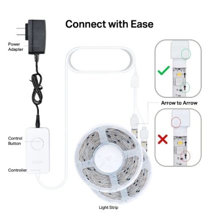 TP-Link - LED RGBW prigušiva traka 5 m LED/24W/230V Wi-Fi